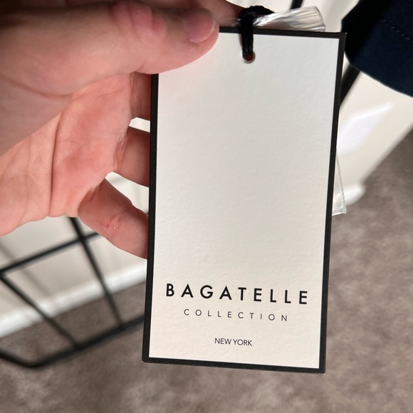 Bagatelle Midnight Blue Trench Coat - Picture 6 of 10